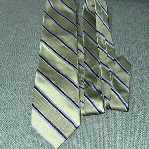 Michael Kors Green Striped Men's Tie 🔥